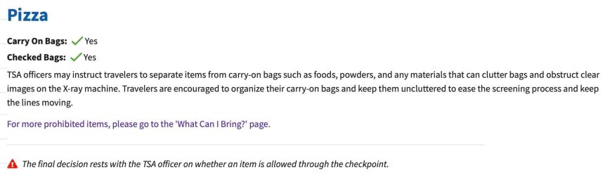 ¿Puedes traer pizza a través de la TSA? (Instrucciones detalladas) ¿Puedes traer pizza a través de la TSA? (Instrucciones detalladas)