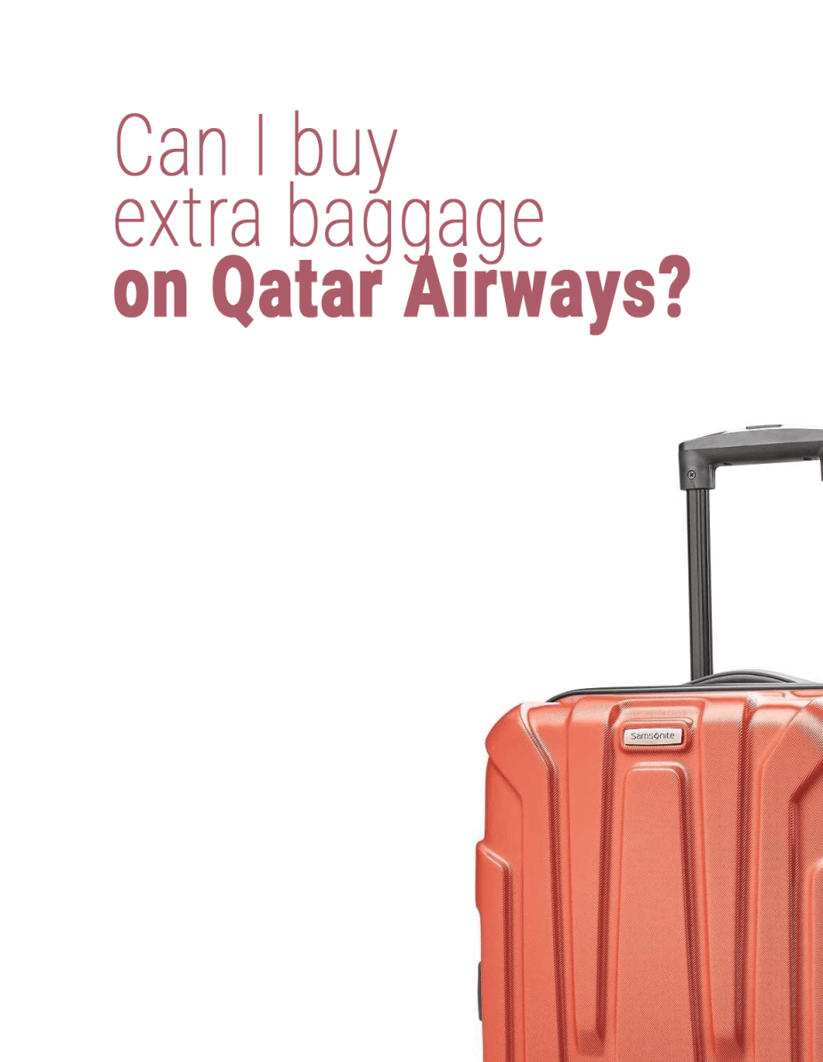 ¿Puedo comprar equipaje adicional con Qatar Airways?