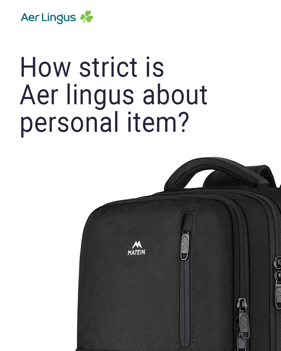 ¿Qué tan estricto es Aer Lingus con respecto al tamaño de los artículos personales?