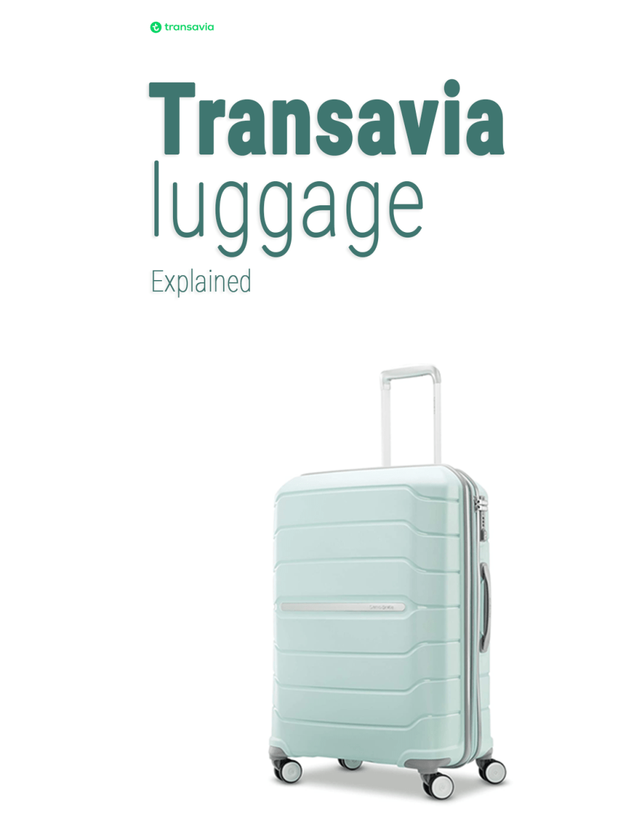 ¿Qué tan estricto es Transavia con el equipaje de mano?