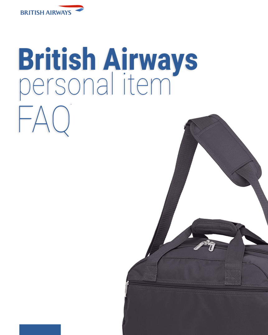 ¿Qué tan estricto será el tamaño de los artículos personales en British Airways en 2024?
