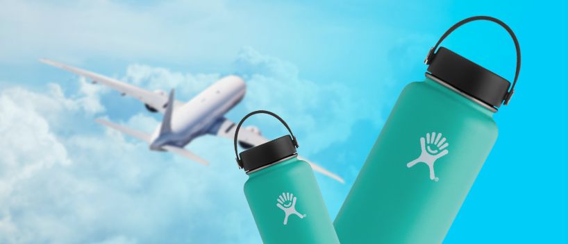¿Se puede llevar un hidrofrasco en un avión? – Vuela con un termo
