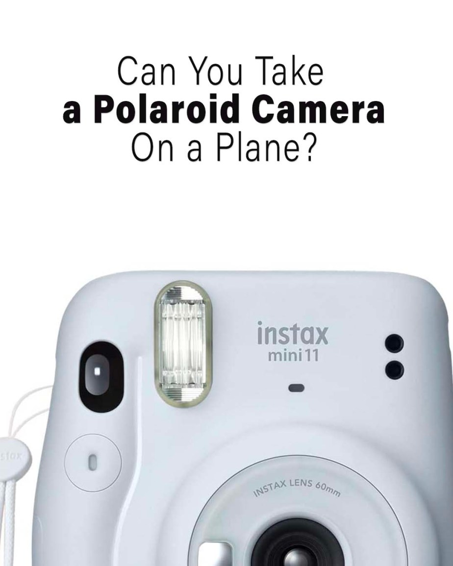 ¿Se puede llevar una cámara Polaroid en un avión? 2024