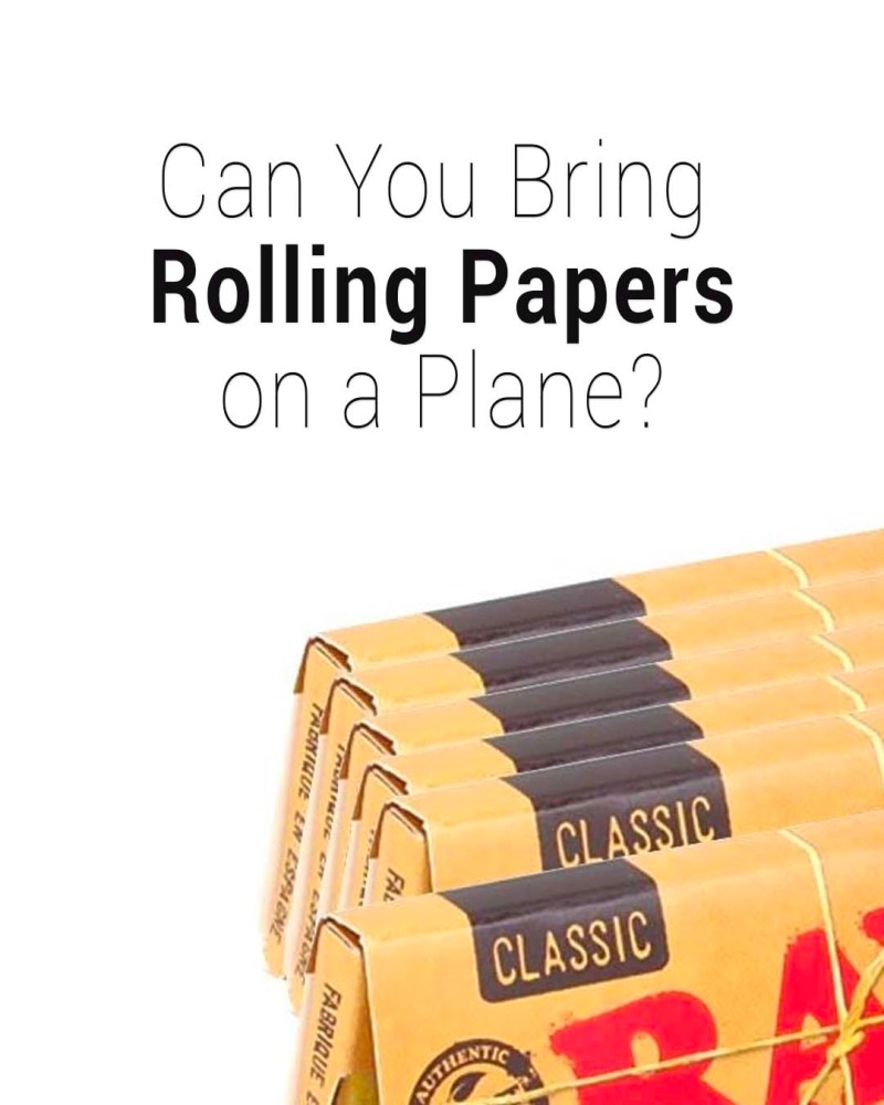 ¿Se pueden llevar papeles de liar en un avión? 2024