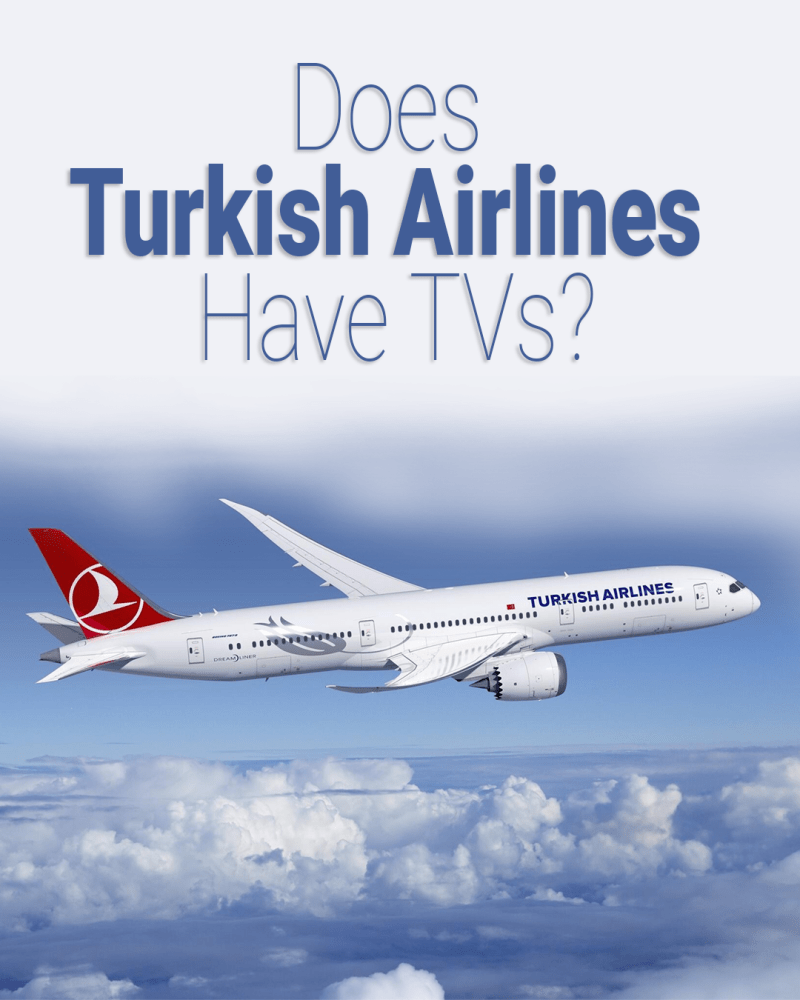 ¿Turkey Airlines tiene televisores?